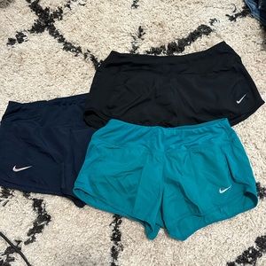 Bundle of women’s Nike Dri Fit shorts size Medium